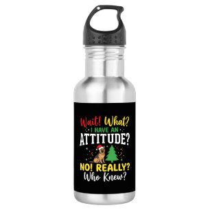 Bouteille D'eau Humeur de chien de Noël Humour