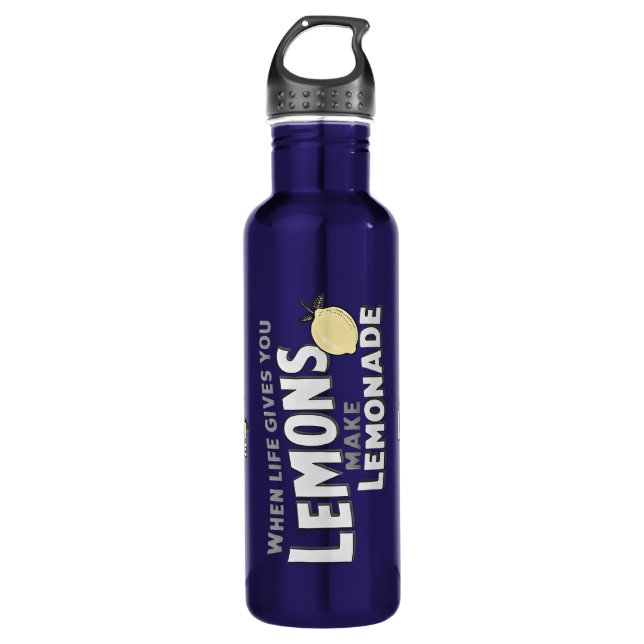 Bouteille D'eau Hydration Motivation Water Bottle Lemonade Slogan (Devant)