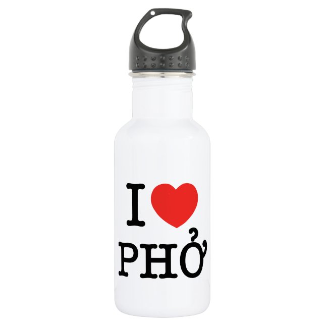 Bouteille D'eau I Heart (Amour) Pho (Devant)