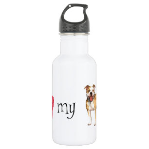 Bouteille D'eau I Love my pit bull terrier