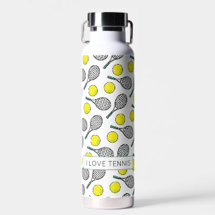 Bouteille D'eau I LOVE TENNIS Balls Racquets Chic Sports Fun
