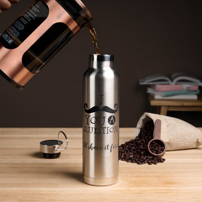 Bouteille D'eau I Mustache You A Question (Gym)