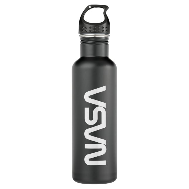 Bouteille D'eau Iconique NASA Circa Eclipse Black 24 oz (Devant)