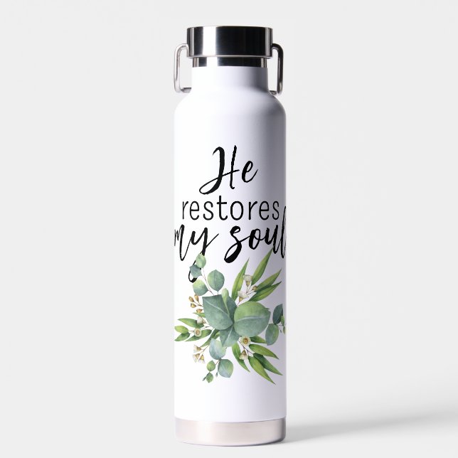 Bouteille D'eau Il Restaure Mon Âme (Avant)