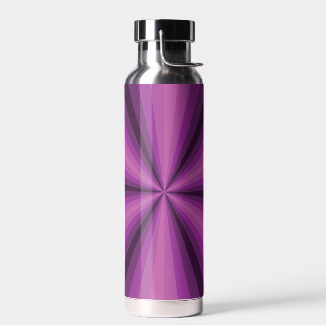 Bouteille D'eau Illusion optique violet (Gauche)