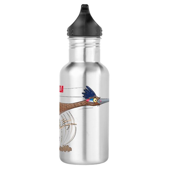 Bouteille D'eau Illustration amusante de la caricature d'oiseau du (Droite)
