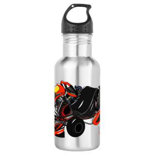 Bouteille D'eau illustration de dessin animé de course de kart