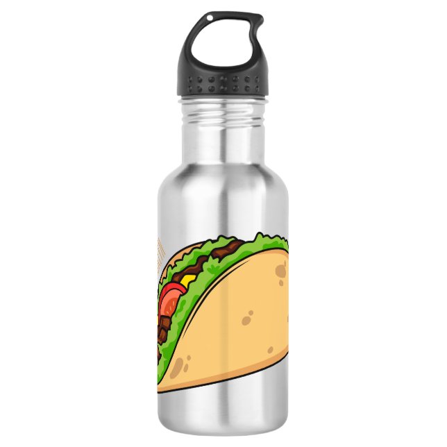 Bouteille D'eau Illustration de dessin sur Taco (Devant)