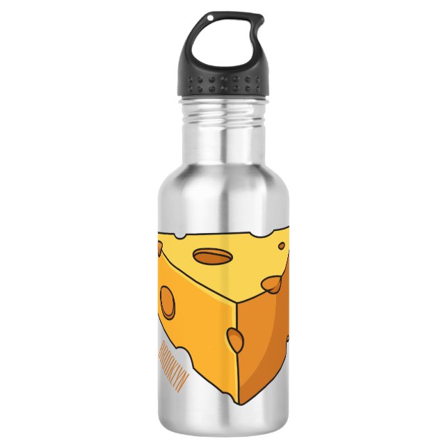 Bouteille D'eau Illustration de fromage (Devant)