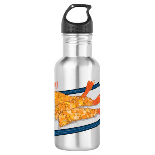 Bouteille D'eau Illustration de la tempura crevette