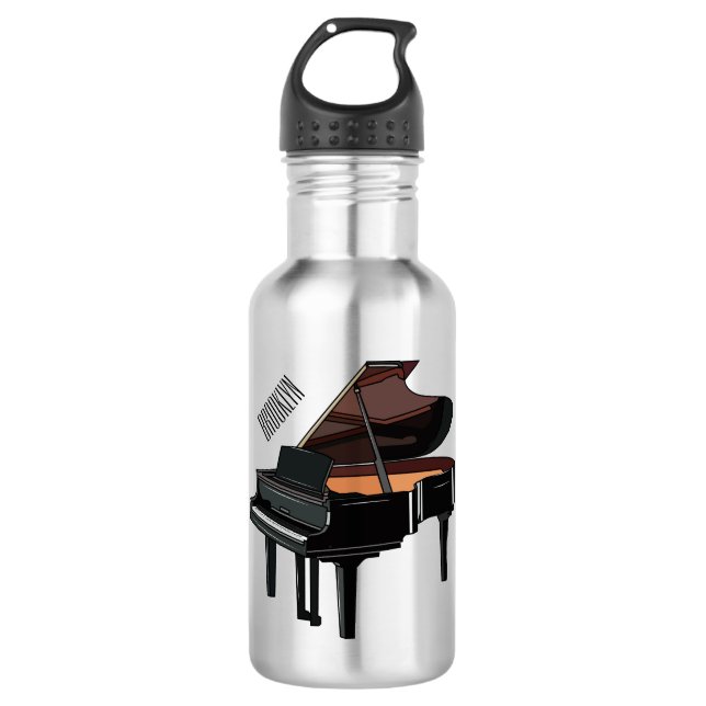 Bouteille D'eau Illustration de piano (Devant)