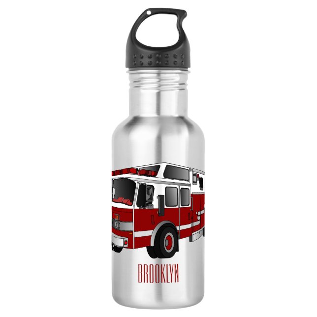 Bouteille D'eau Illustration du moteur à incendie (Devant)
