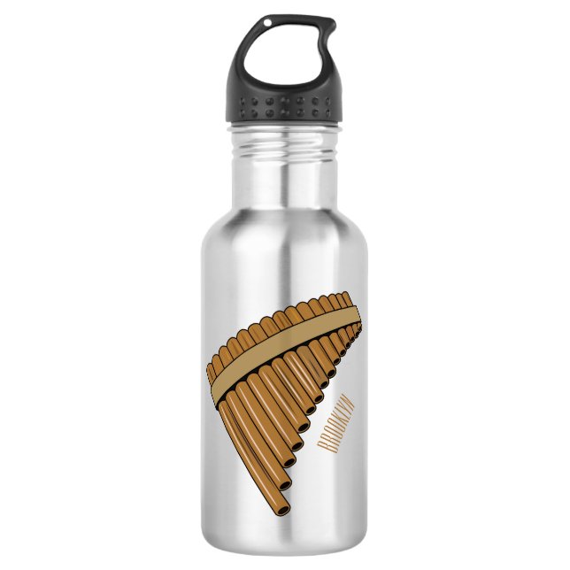 Bouteille D'eau Illustration Pan flûte / panpipes (Devant)