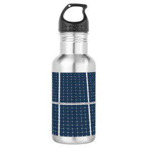 Bouteille D'eau Image amusante d'un panneau solaire