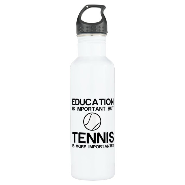 BOUTEILLE D'EAU IMPORTANTE IMPORTANTE ÉDUCATION DE TENNIS (Devant)