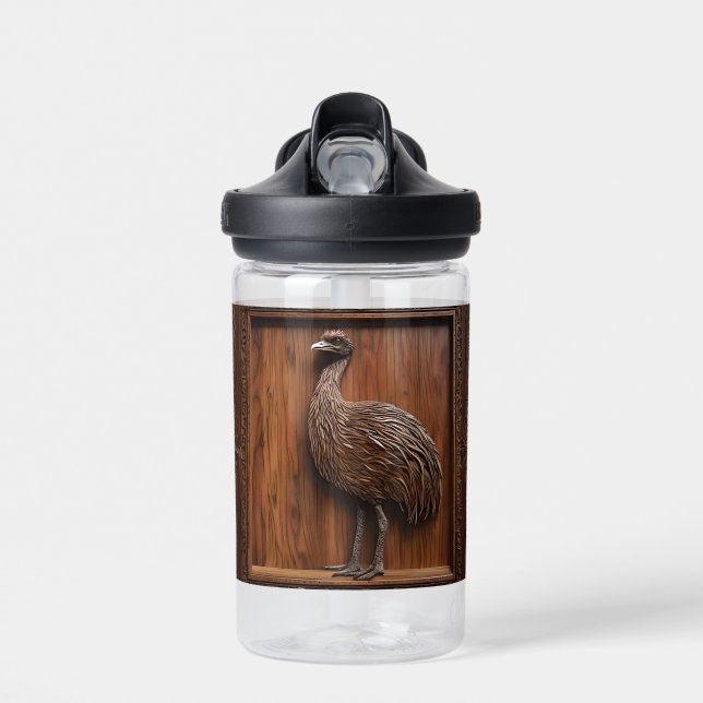 Bouteille D'eau Impression 3d Wood Australian Emu (Avant)