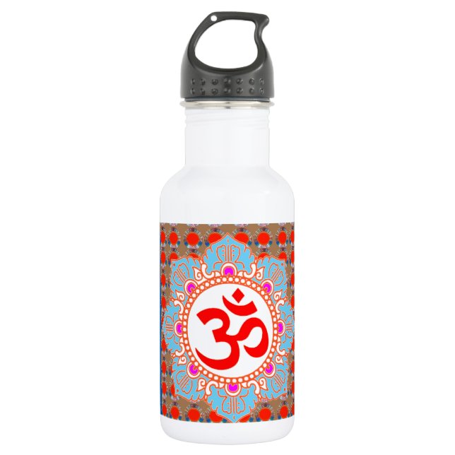 Bouteille D'eau Incantation élégante d'OmMANTRA : Méditation de (Devant)