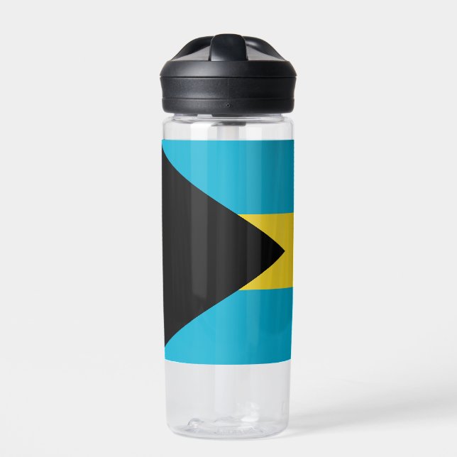 Bouteille D'eau Indicateur Bahamas du nom personnalisé (Extérieur)