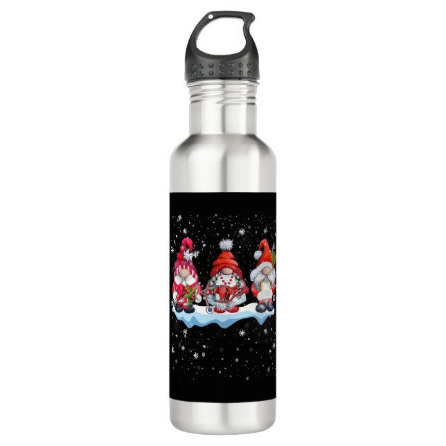 Bouteille D'eau Infirmière de Noël Gnomes Phlebotomie (Devant)