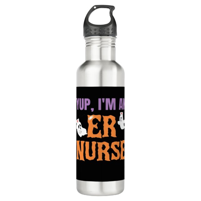 Bouteille D'eau infirmière infirmière Boo Crew Urgence infirmière  (Devant)