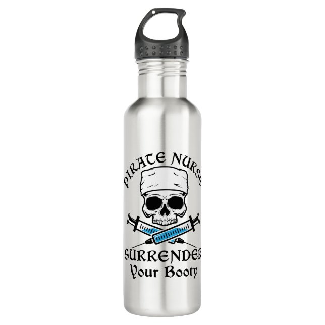Bouteille D'eau Infirmière Pirate Rendez Votre Grotte (Devant)