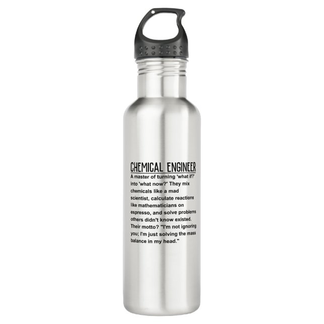 Bouteille D'eau Ingénieur chimiste (Devant)