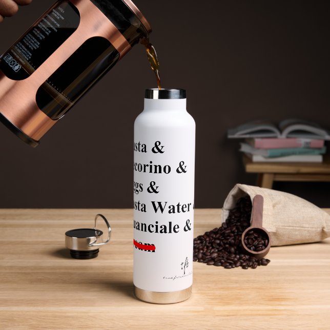 Bouteille D'eau Ingrédients Pasta Carbonara (Gym)