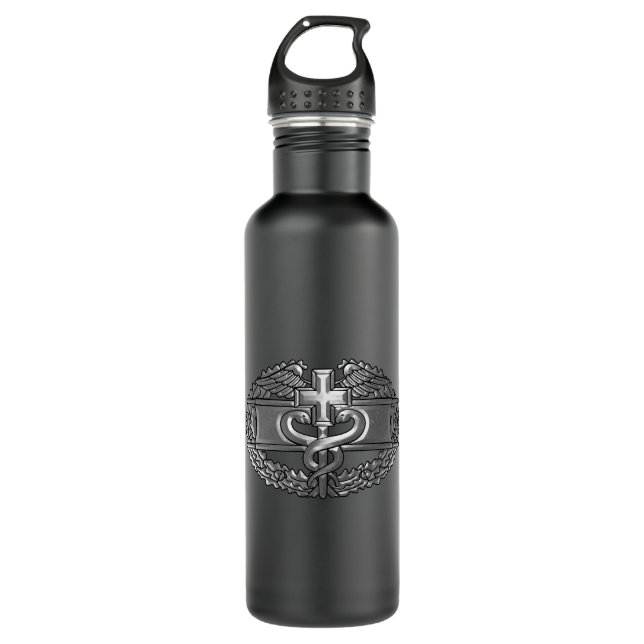 Bouteille D'eau Insigne de la médaille de combat (Devant)