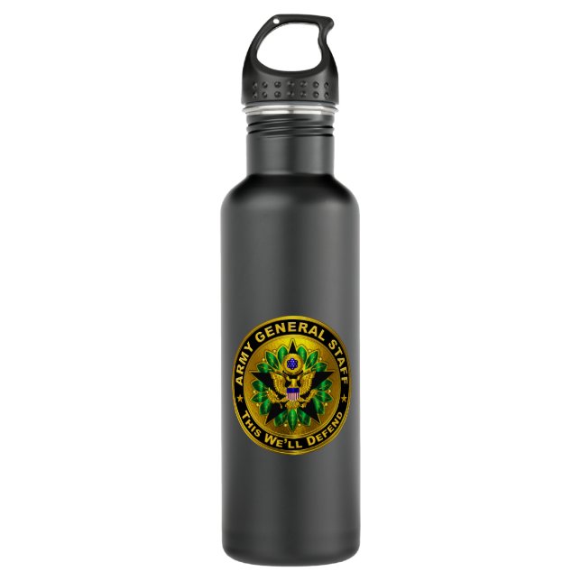 Bouteille D'eau Insigne de l'état-major général de l'Armée (Devant)