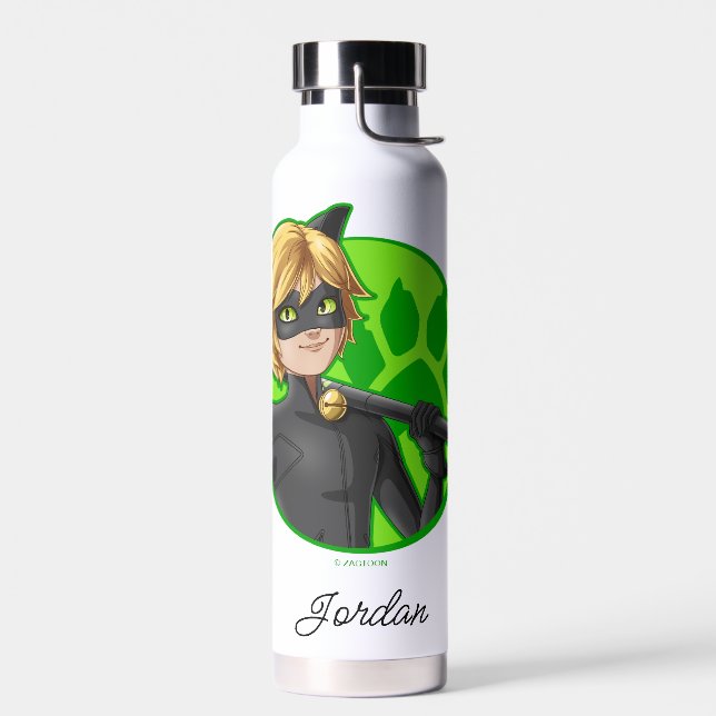 Bouteille D'eau Insigne vert Cat Noir (Gauche)