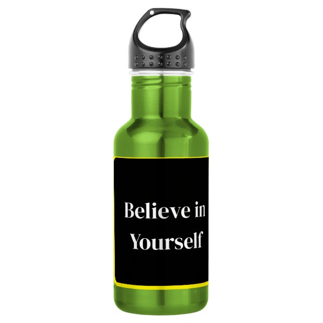 Bouteille D'eau . Inspirational Quote Bottle (Devant)