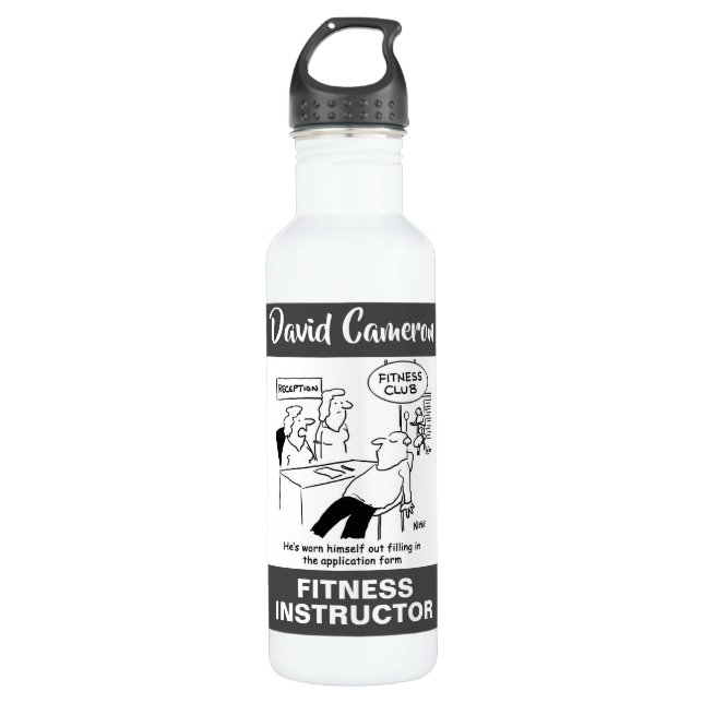 Bouteille D'eau Instructeur de conditionnement physique ou entraîn (Devant)