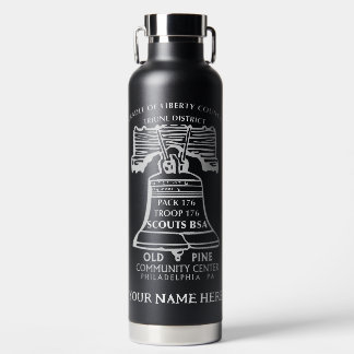 Bouteille D'eau Insulated Water Bottle - Black (Personalized)