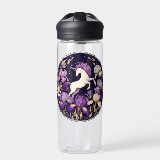 Bouteille D'eau Iris de licorne violette Unicorns Iris (Extérieur)