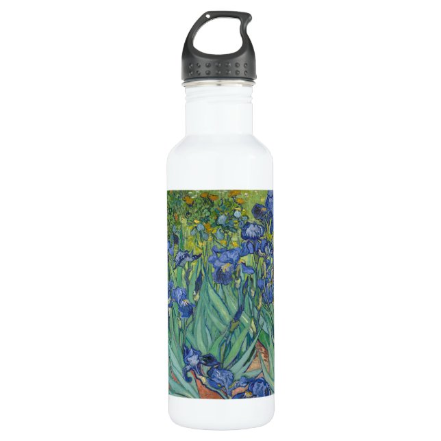 Bouteille D'eau Irises, Floral Oil Painting, Vincent Van Gogh (Devant)