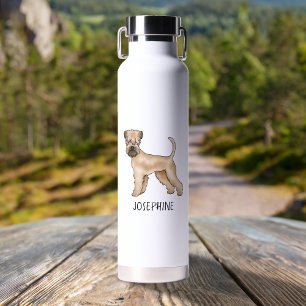 Bouteille D'eau Irish Soft-Coated Wheaten Terrier et nom personnal