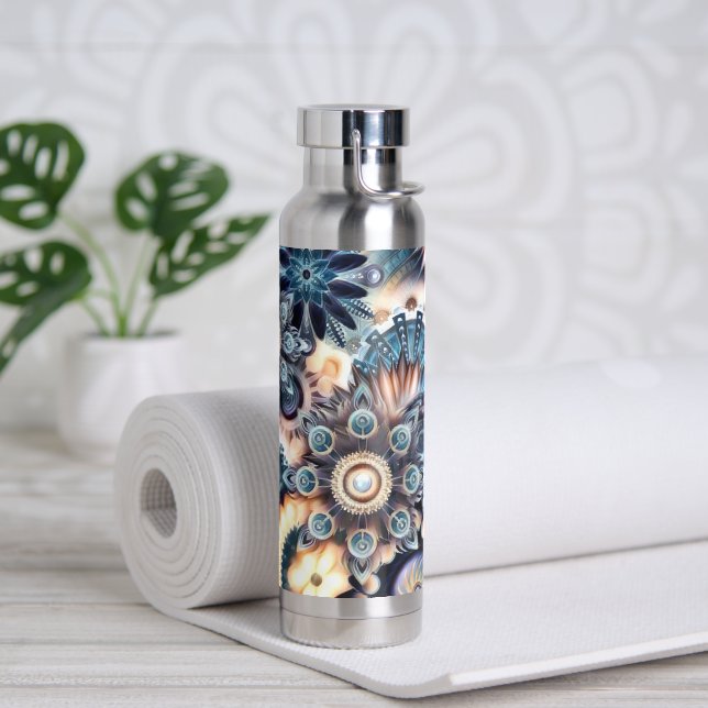 Bouteille d'eau isolation conception personnalisée (Yoga)