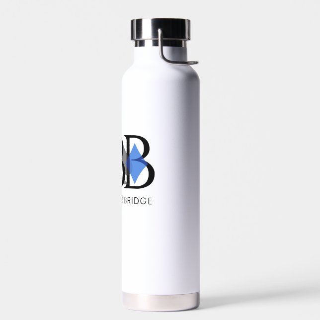 Bouteille d'eau isolée PBB - Bleu (Gauche)