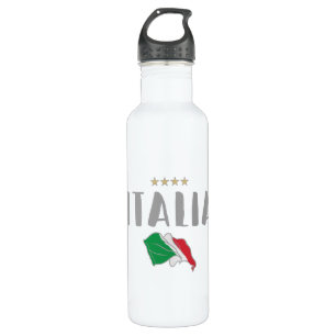 Bouteille D'eau Italie Football Fan Shirt Drapeau