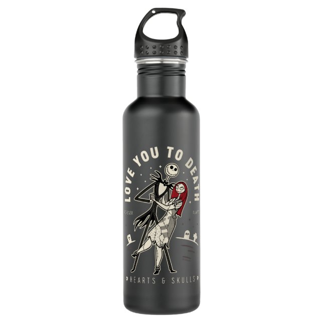 Bouteille D'eau Jack & Sally - Vous Aimez À La Mort, Pour Toujours (Devant)