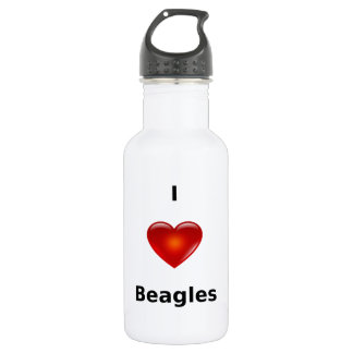 Bouteille D'eau J'aime des beagles