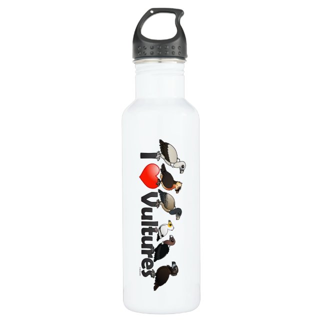 Bouteille D'eau J'aime des vautours (l'Eurasie) (Devant)