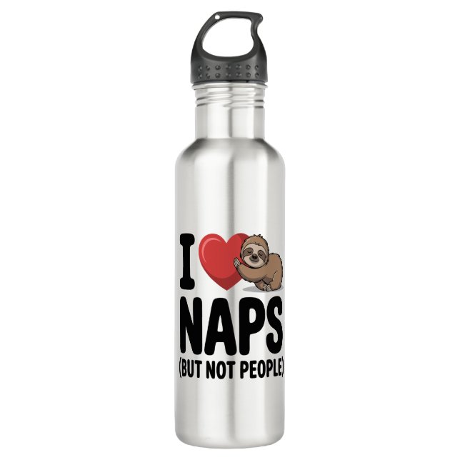 Bouteille D'eau J'Aime Les Naps Mignonnes Soins (Devant)