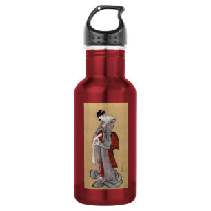 Bouteille D'eau Japonaise Geisha Woman, Hokusai