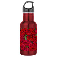 Jardin de roses rouges motif floral romantique san