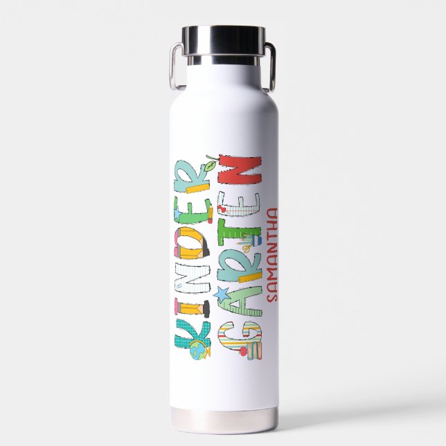 Bouteille D'eau jardin d'enfants Retour à l'école Personnalisé (Avant)