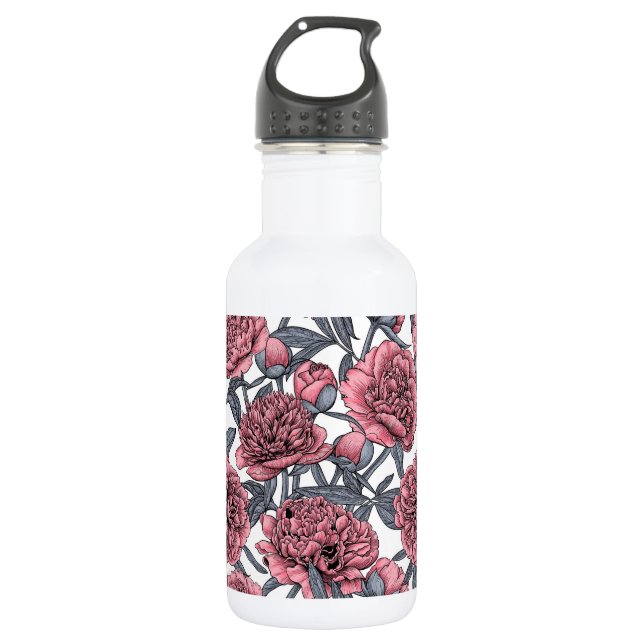 Bouteille D'eau Jardin rose (Devant)