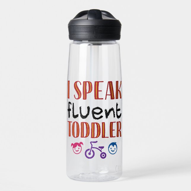 Bouteille D'eau Je Parle Enseignant De Garderie Fluent Toddler (Avant)