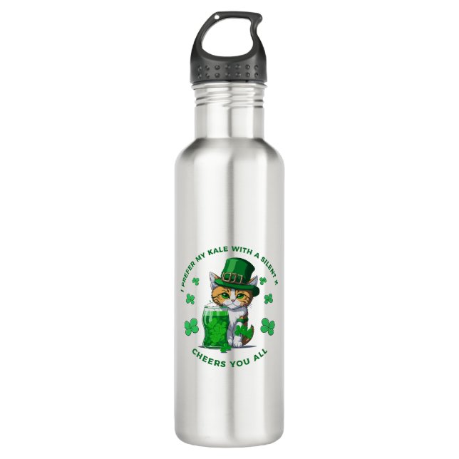 Bouteille D'eau Je Préfère Mon Kale Avec Un Amateur De Bière Fanta (Devant)
