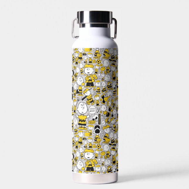 Bouteille D'eau Je Suis Charlie Motif Brown (Avant)